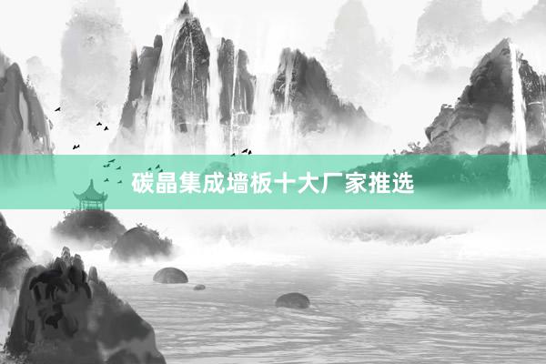 碳晶集成墙板十大厂家推选